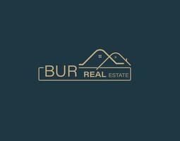 BUR Real Estate and Consultants Logo Design Vectors images. Luxury Real Estate Logo Design