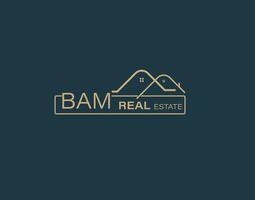 BAM Real Estate and Consultants Logo Design Vectors images. Luxury Real Estate Logo Design
