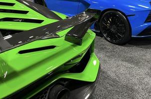 luxury sports car up close in detail brandless photo