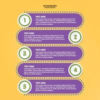 infografía con 5 pasos, procesos u opciones. vector