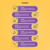 Infographic with 7 steps, process or options. vector