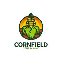 Agriculture Logo Template Design. Corn icon, Sign or Symbol. farm. Vector flat design