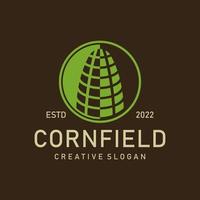 Agriculture Logo Template Design. Corn icon, Sign or Symbol. farm. Vector flat design
