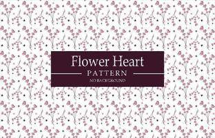 Flower Heart Pattern vector