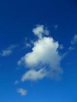 Blue sky and white cloud photo