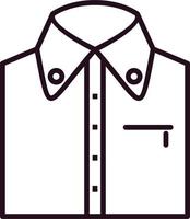 icono de vector de camisa