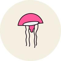 Jelly Fish Vector Icon