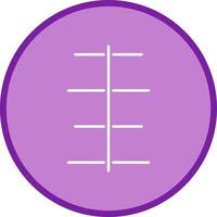 Unique Center Align Vector Icon