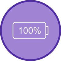 Unique Full Battery Vector Icon