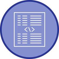 Piece of Code Vector Icon