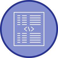 Piece of Code Vector Icon