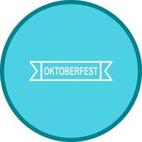 icono de vector de banner de oktoberfest