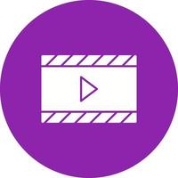 icono de vector de video y animación único