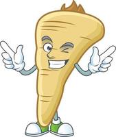 Parsnip cartoon character vector