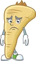 Parsnip cartoon character vector