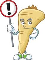 Parsnip cartoon character vector