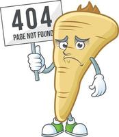 Parsnip cartoon character vector
