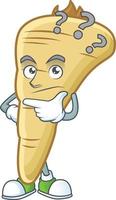 Parsnip cartoon character vector