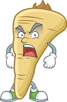 Parsnip cartoon character vector