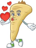 Parsnip cartoon character vector