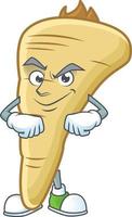 Parsnip cartoon character vector