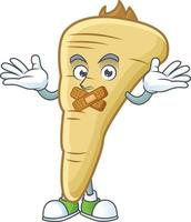 Parsnip cartoon character vector