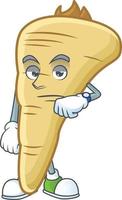 Parsnip cartoon character vector