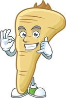 Parsnip cartoon character vector