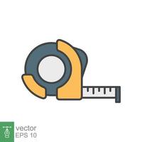 Measuring tape icon simple vector. Clothes meter 34121179 Vector Art at  Vecteezy