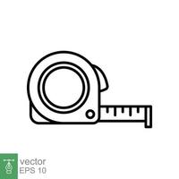 Line art measuring tool icon. Construction ruller 13473909 Vector Art at  Vecteezy