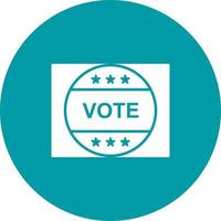 Vote Sticker Vector Icon