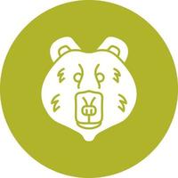 icono de vector de oso polar