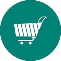 Unique Shopping Cart Vector Icon