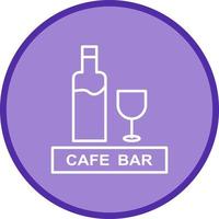 Unique Drinks Cafe Vector Icon