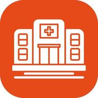 icono de vector de hospital