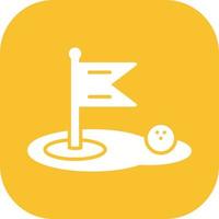 icono de vector de golf