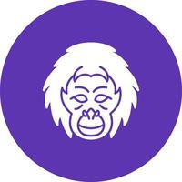 Orangutan Vector Icon