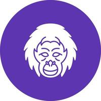 Orangutan Vector Icon