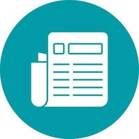 News Paper Vector Icon