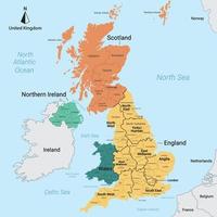 United Kingdom Map vector