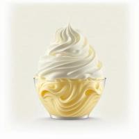 Frozen soft serve yogurt illustration images photo