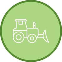 Industrial Tractor Vector Icon