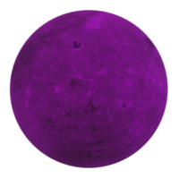 Moon isolated on transparent png