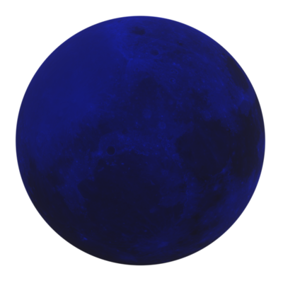 Free: Blue Planet Moon Png Image - Blue Full Moon Png 