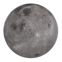 Luna isolato su trasparente png