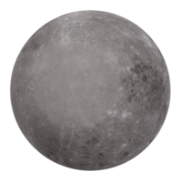 Moon isolated on transparent png