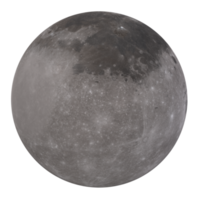 Moon isolated on transparent png