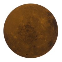 Luna isolato su trasparente png