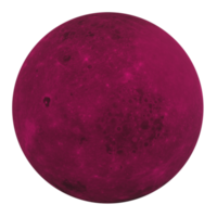 Moon isolated on transparent png