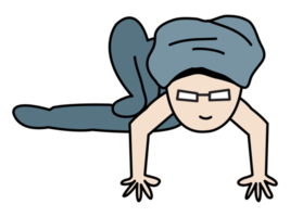 ensemble de sport yoga asana pose illustration sur transparence Contexte png